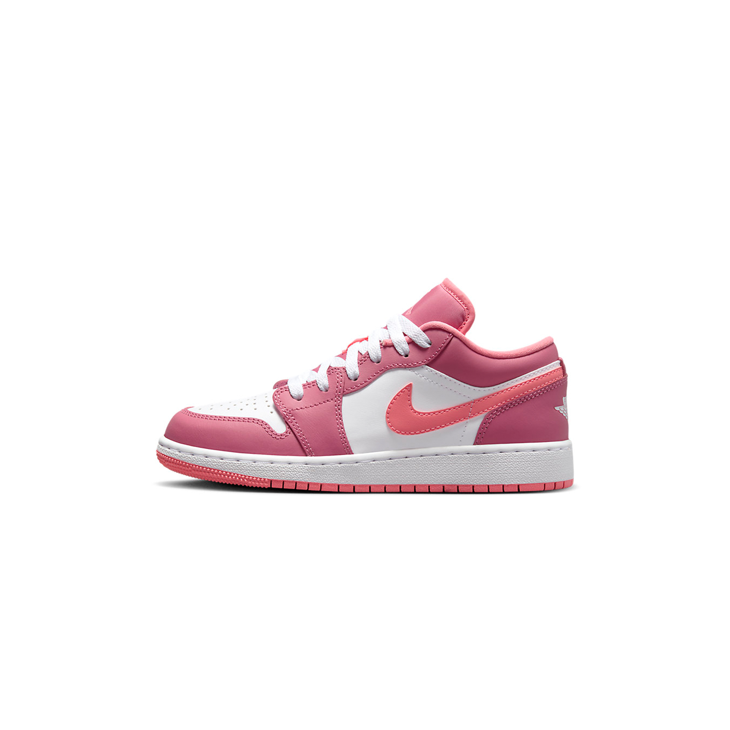 AIR JORDAN 1 LOW GS DESERT BERRY WHITE PINK 553560-616